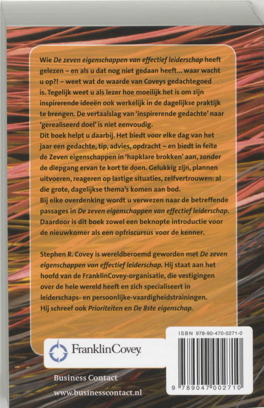 Achterkant van Inspiratie van dag tot dag