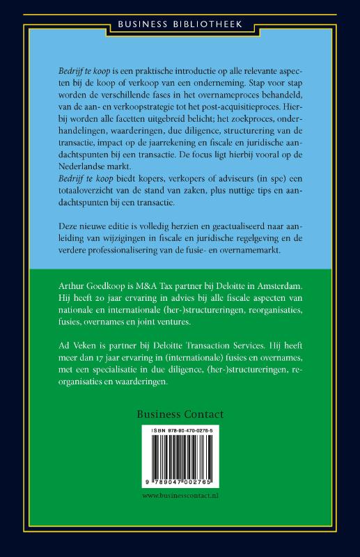Achterkant van Bedrijf te koop
