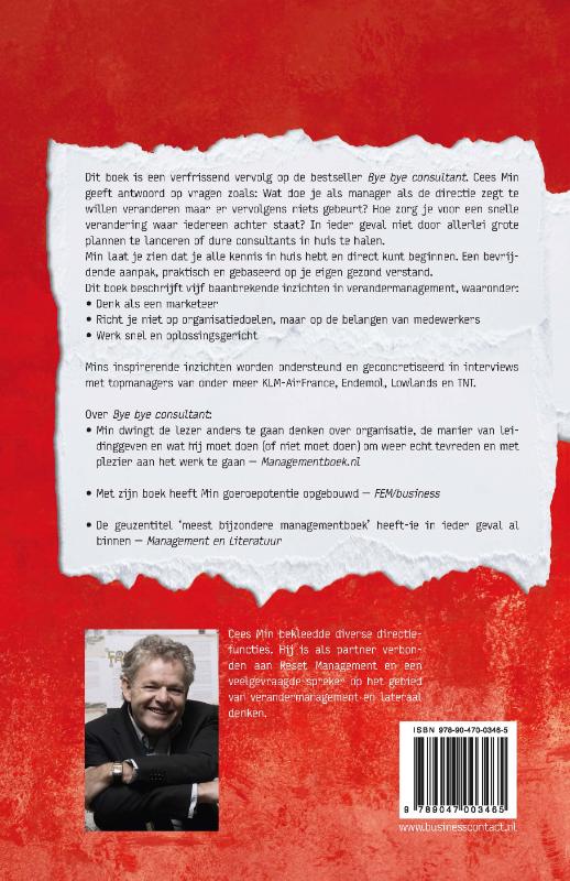 Achterkant van Veranderen met gezond verstand