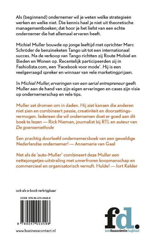 Achterkant van Michiel Muller