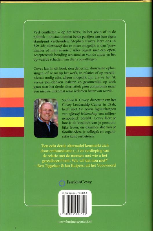 Achterkant van Het derde alternatief