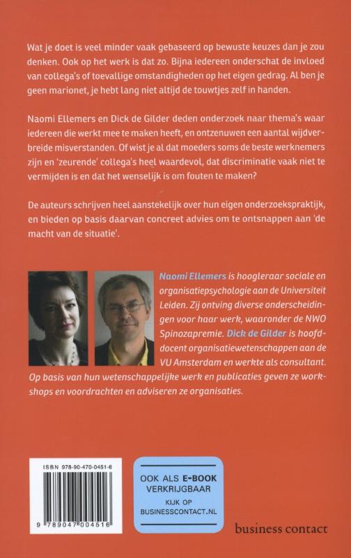 Achterkant van Je werkt anders dan je denkt