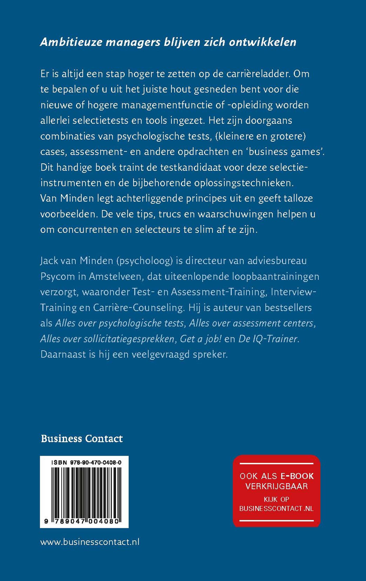 Achterkant van Alles over management tests