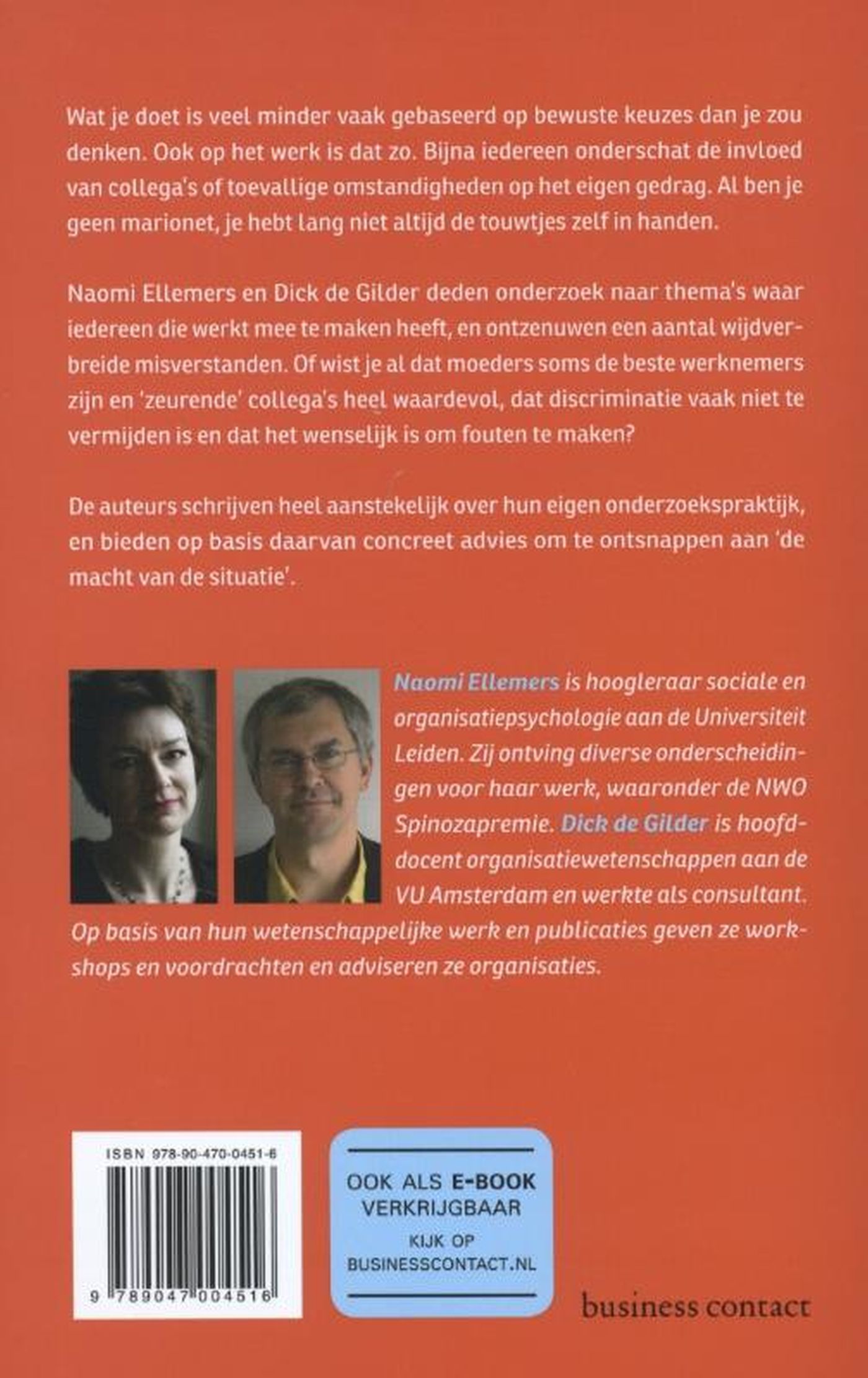 Achterkant van Je werkt anders dan je denkt