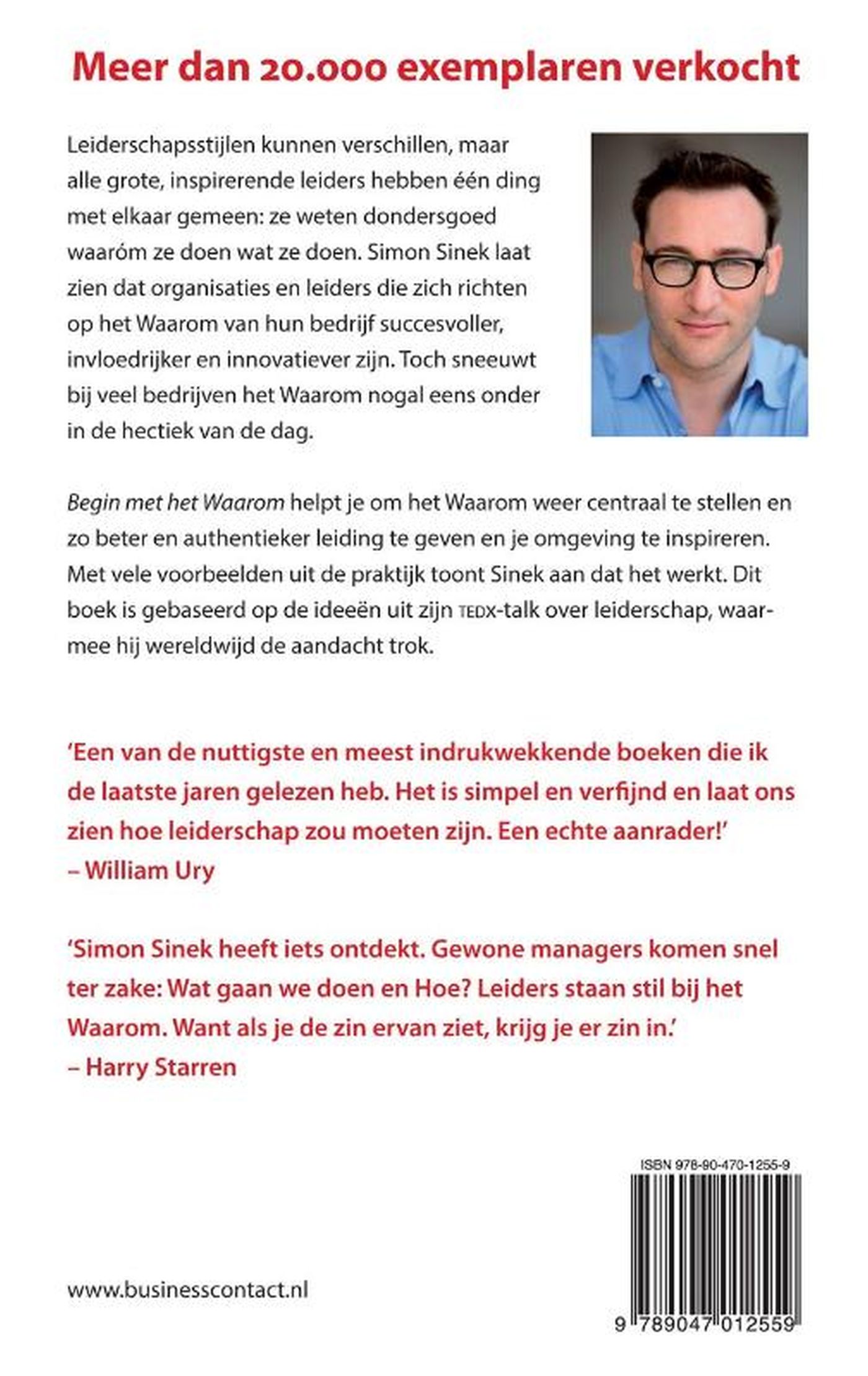 Achterkant van Begin met het waarom