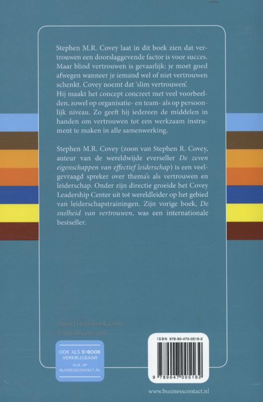 Achterkant van Slim vertrouwen