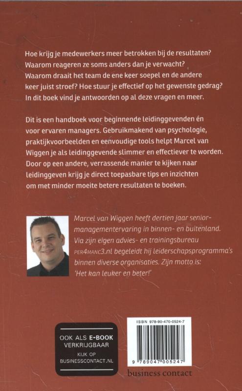 Achterkant van Slimmer leidinggeven