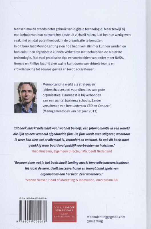 Achterkant van De slimme organisatie