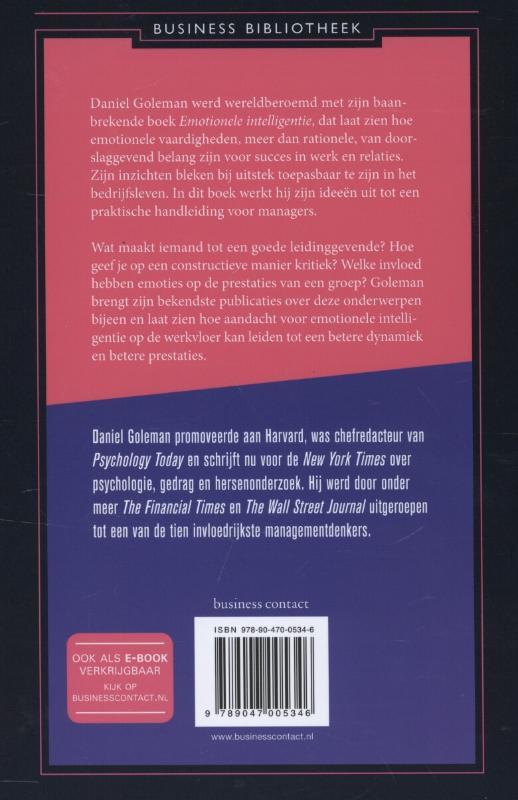 Achterkant van Over leiderschap