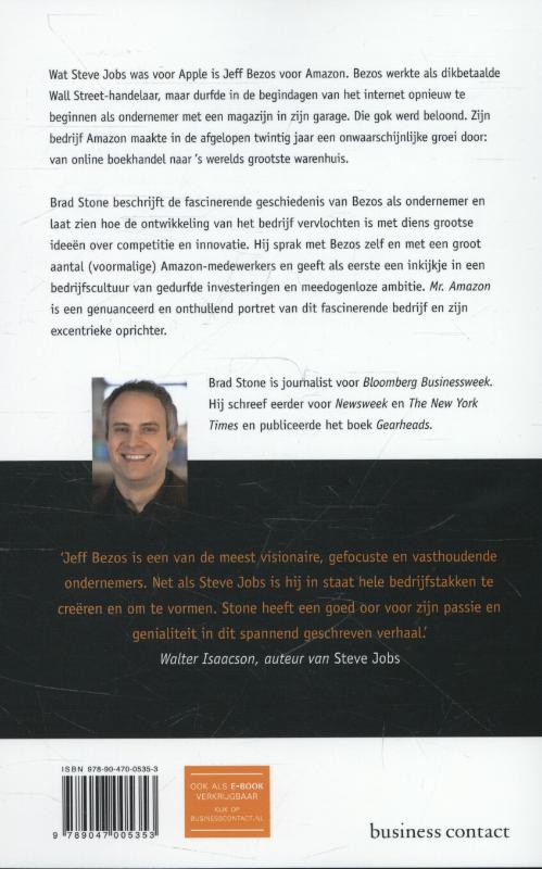 Achterkant van Mr. Amazon