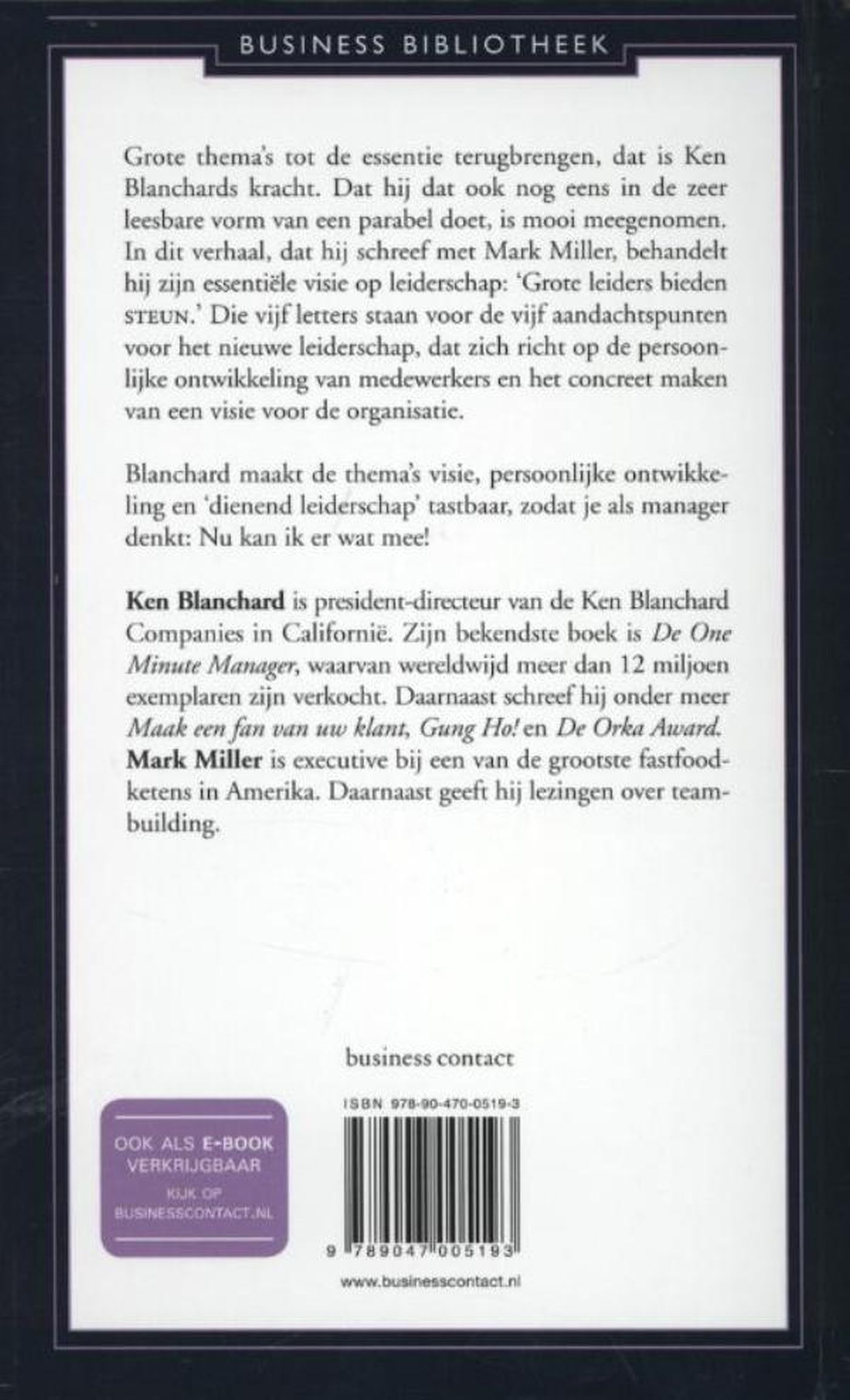 Achterkant van Het geheim van leiderschap