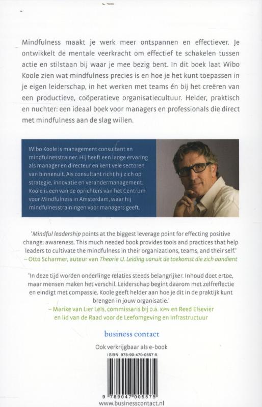 Achterkant van Mindful leiderschap