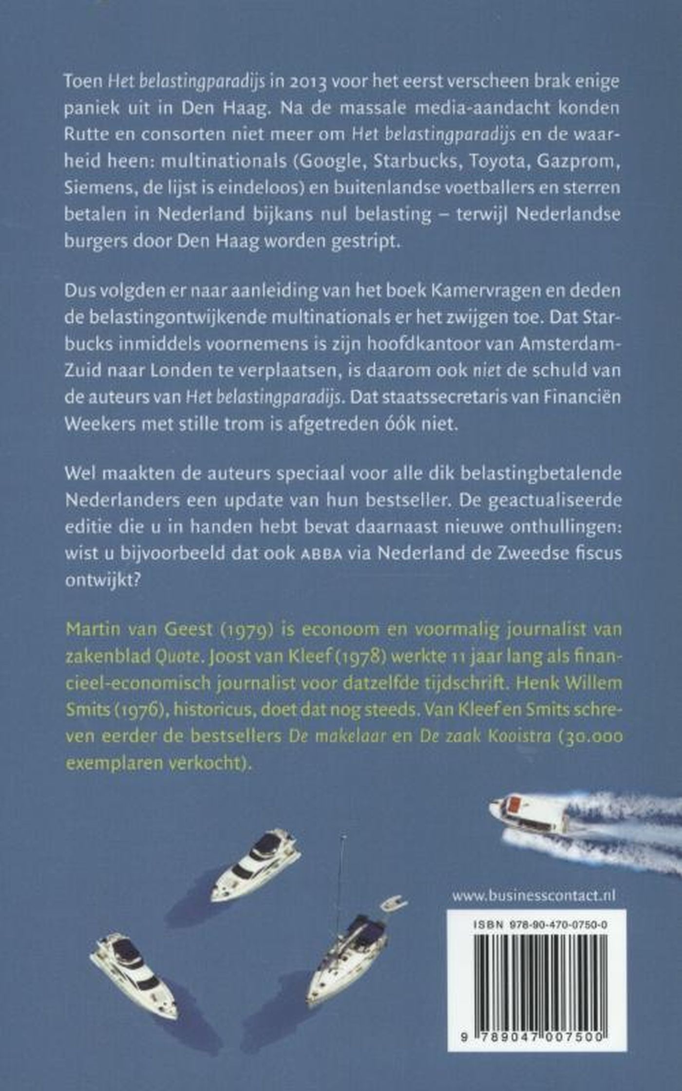 Achterkant van Het belastingparadijs
