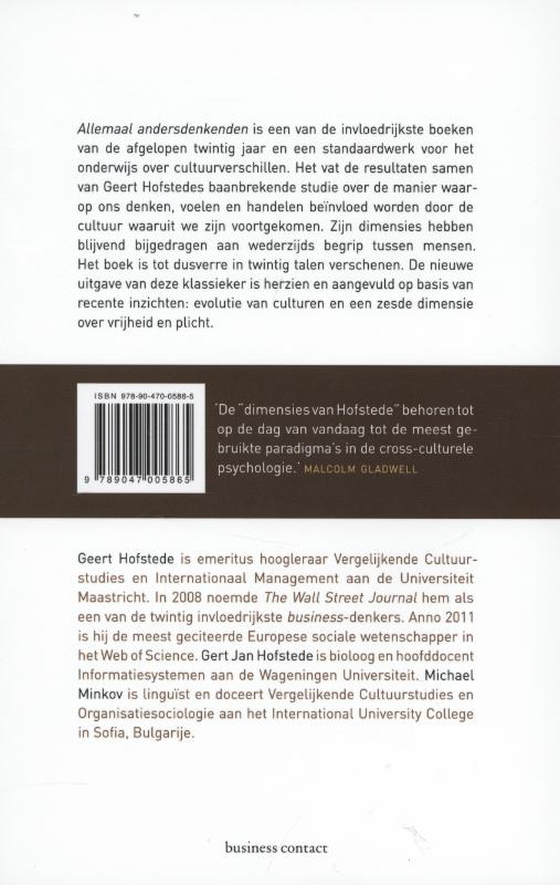Achterkant van Allemaal andersdenkenden