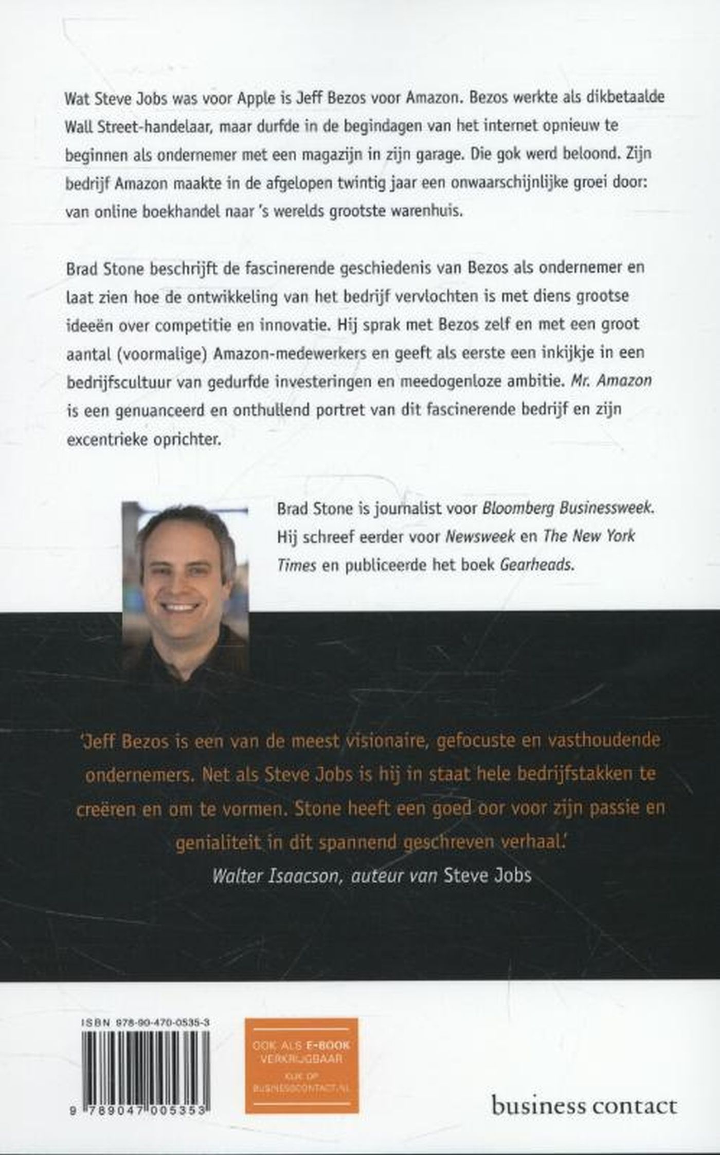 Achterkant van Mr. Amazon