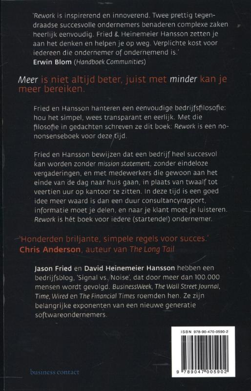 Achterkant van Rework
