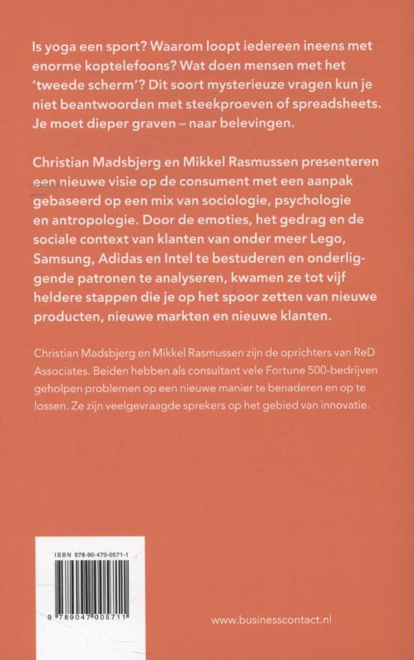 Achterkant van Het moment van inzicht