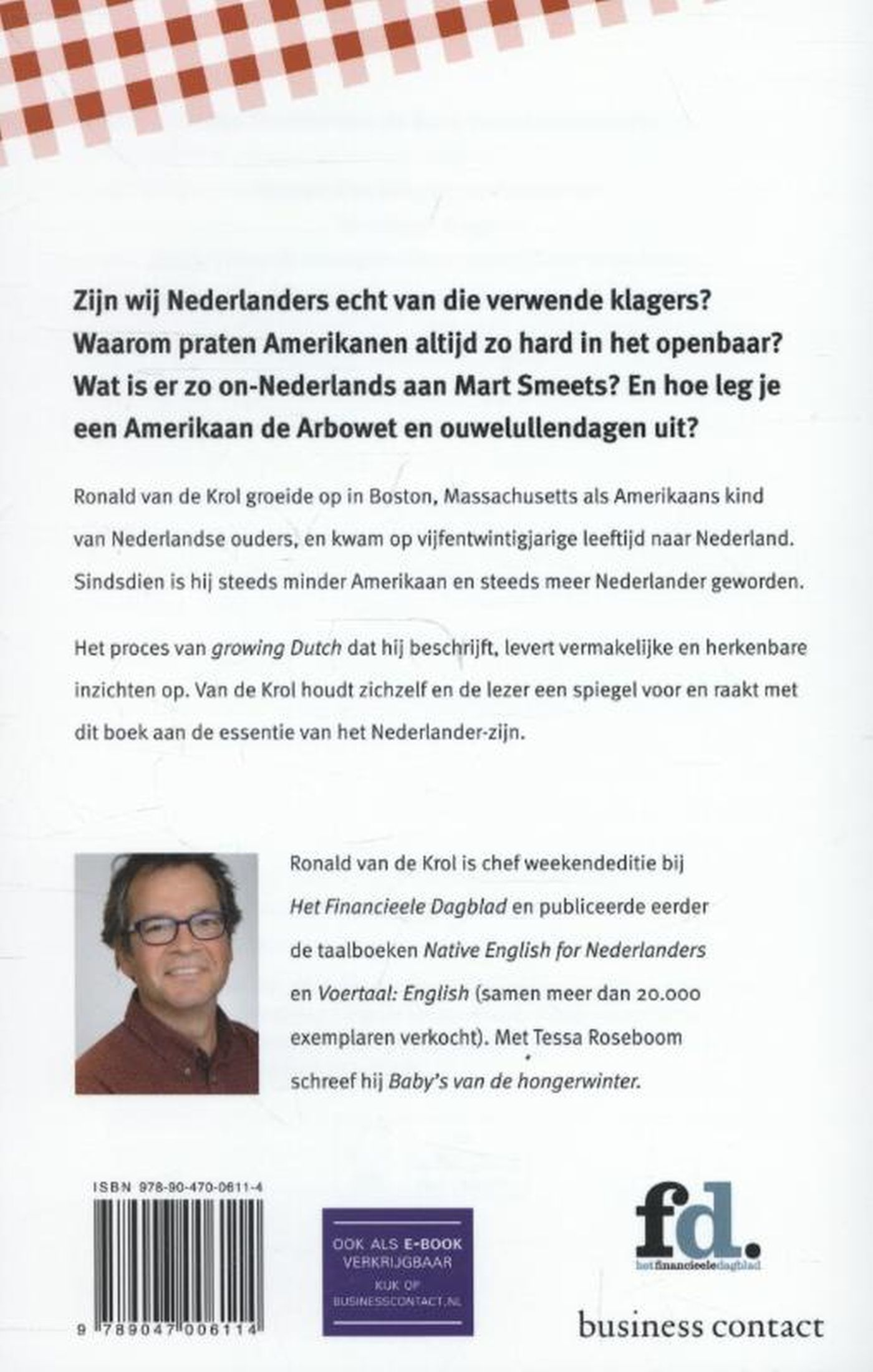 Achterkant van Growing Dutch