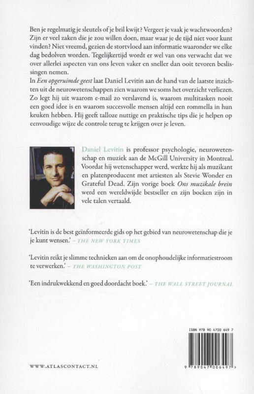 Achterkant van Een opgeruimde geest