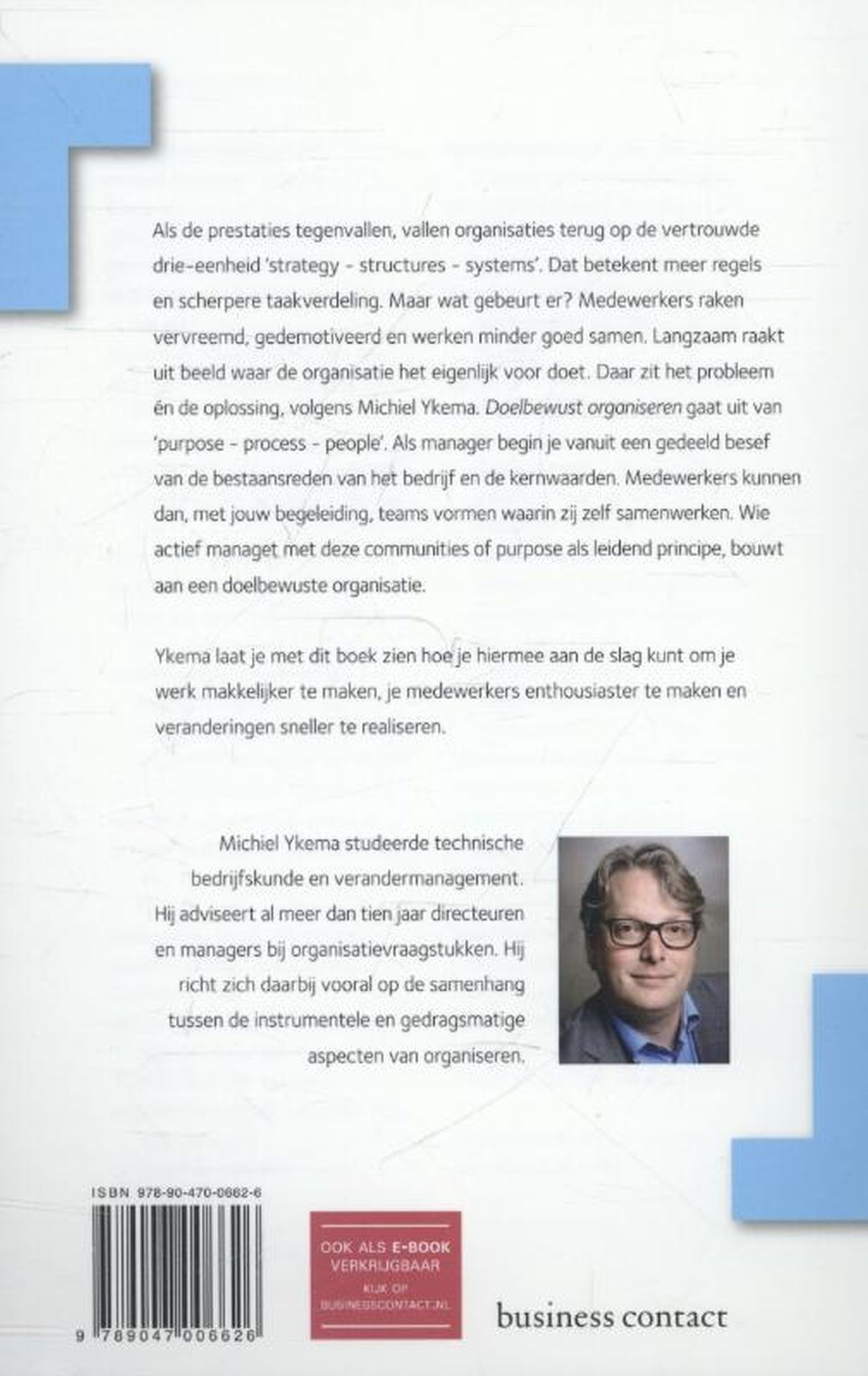 Achterkant van Doelbewust organiseren