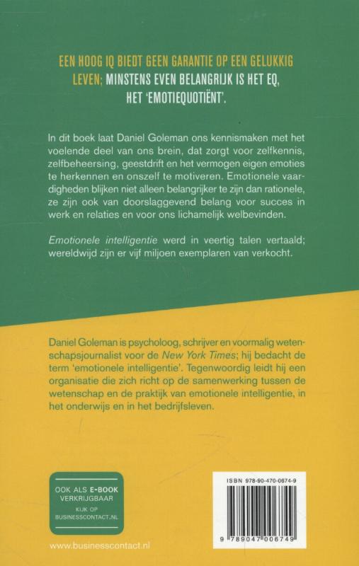 Achterkant van Emotionele intelligentie