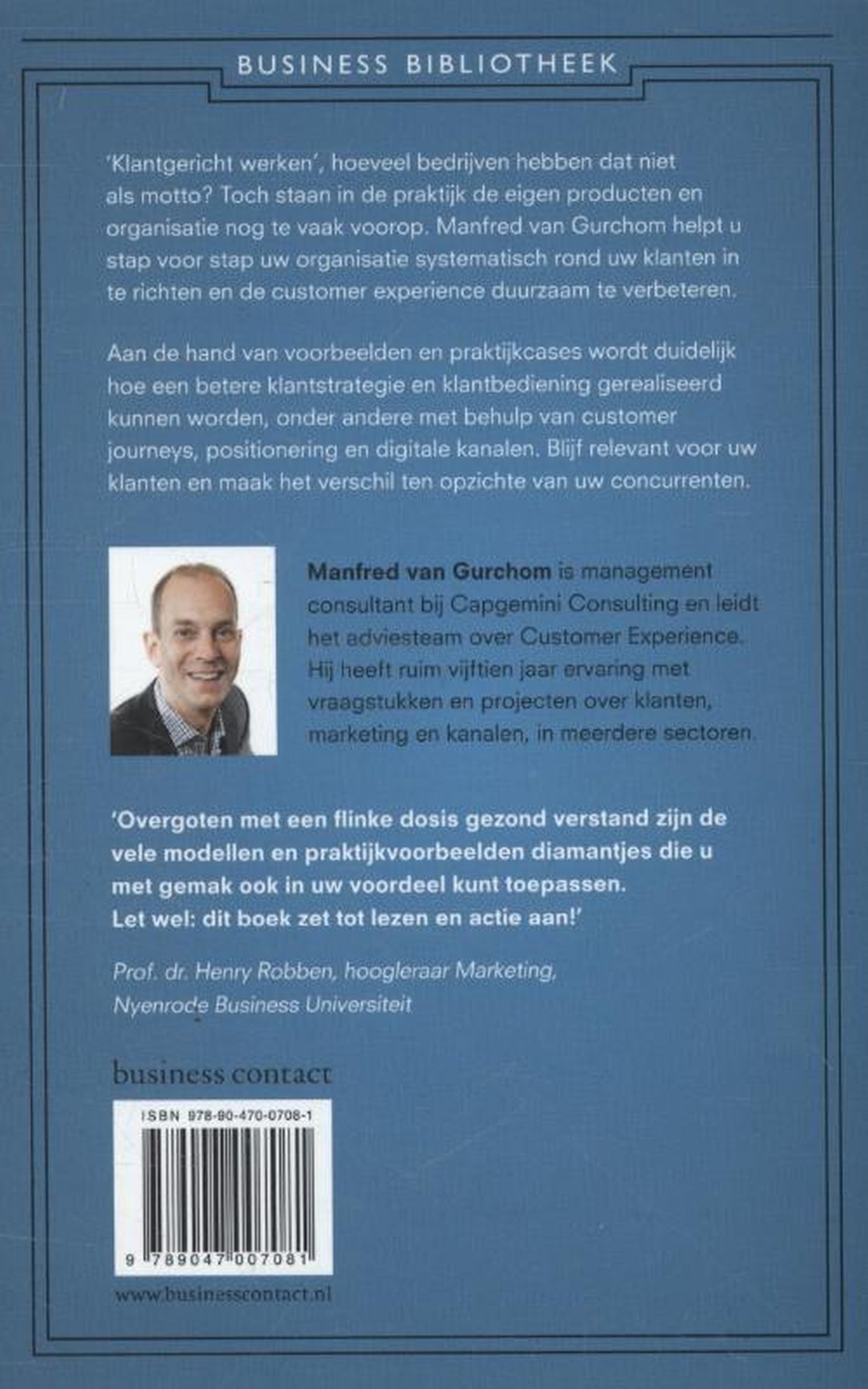 Achterkant van Customer experience in de praktijk
