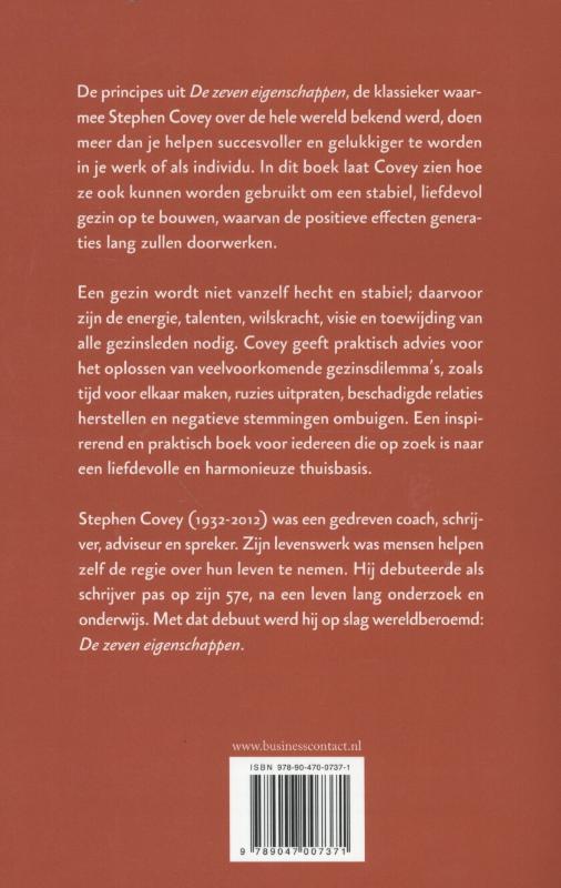Achterkant van De zeven eigenschappen van een succesvol gezin
