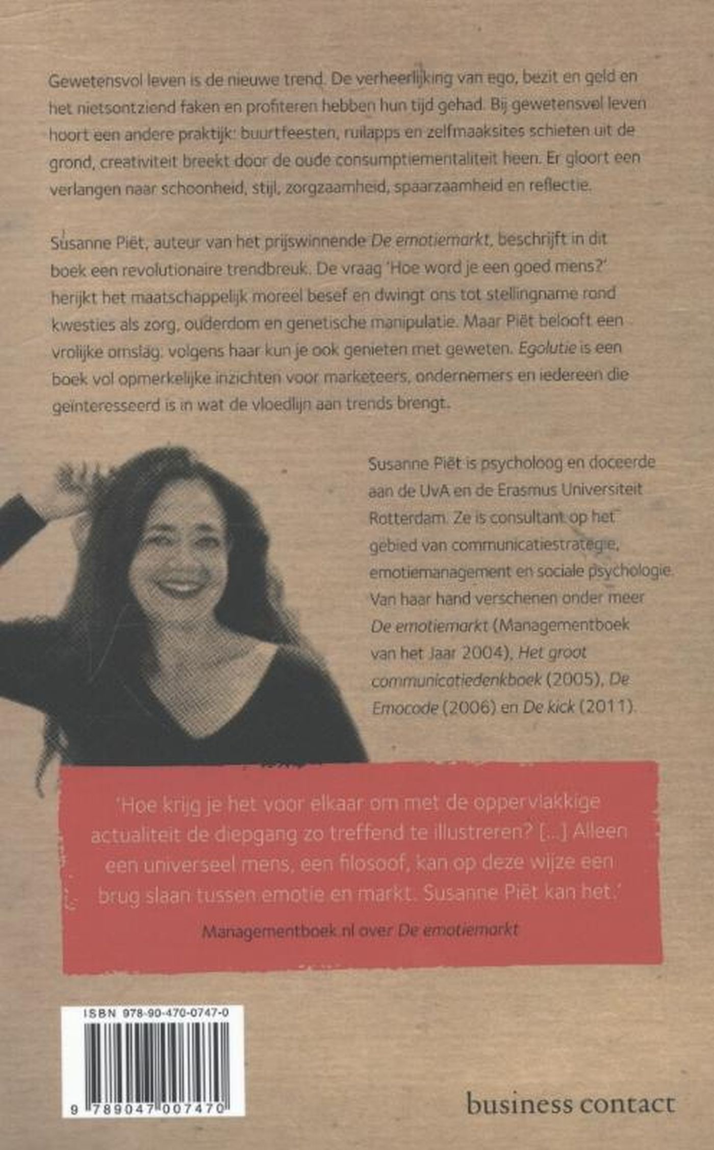 Achterkant van Egolutie