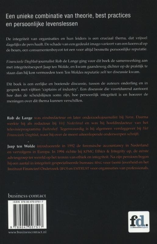 Achterkant van Ik ben integer, jij bent integer