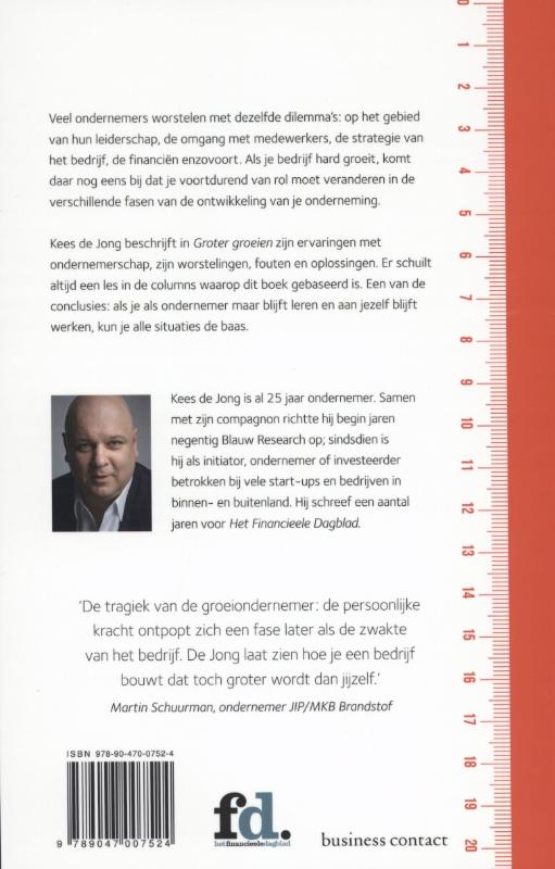 Achterkant van Groter groeien