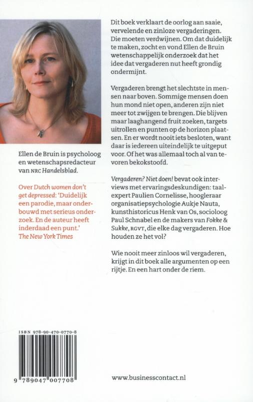 Achterkant van Vergaderen? Niet doen!