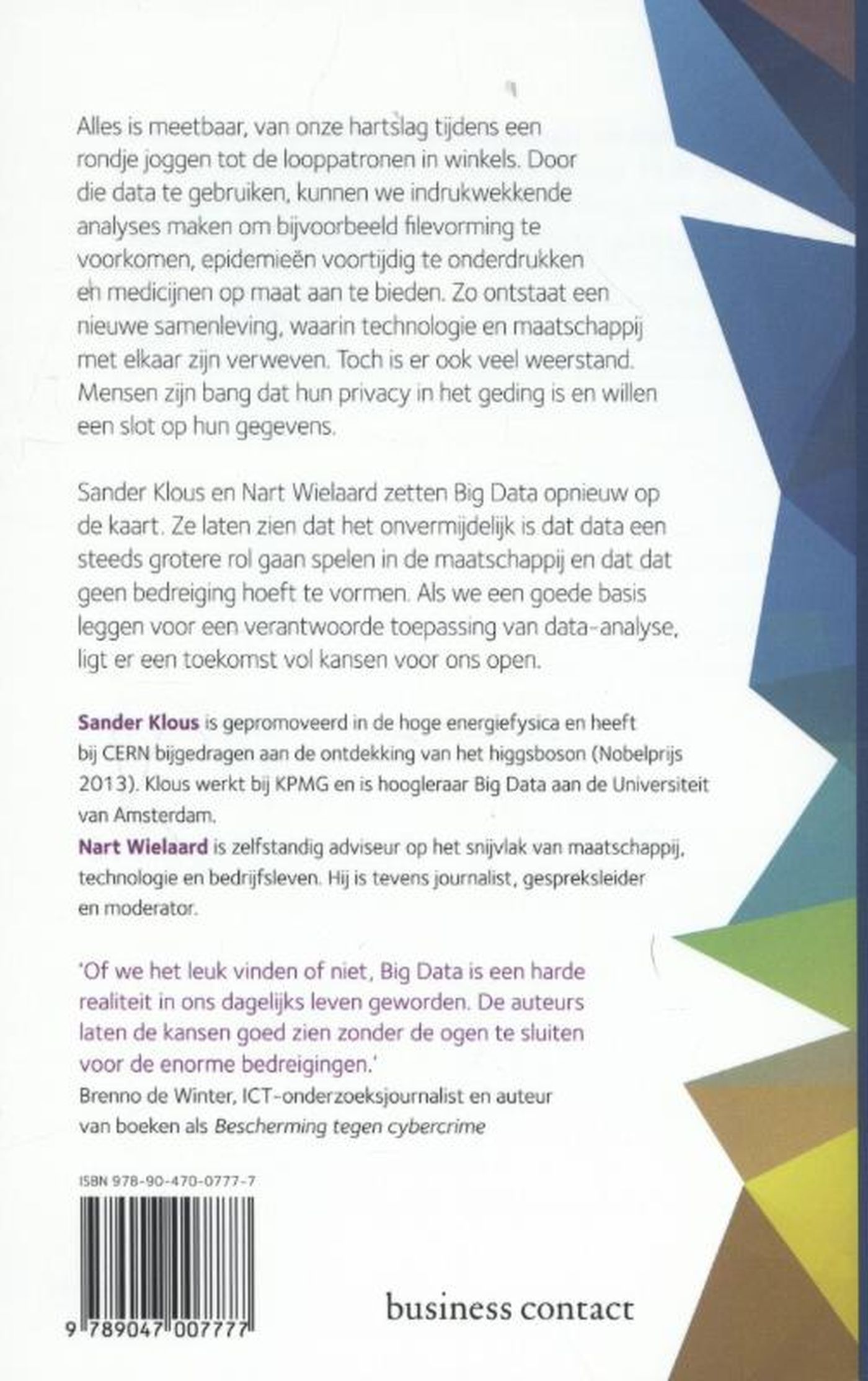 Achterkant van Wij zijn Big Data