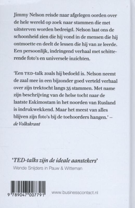 Achterkant van Drie universele levenslessen