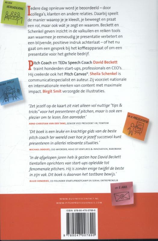 Achterkant van Zet jezelf op de kaart