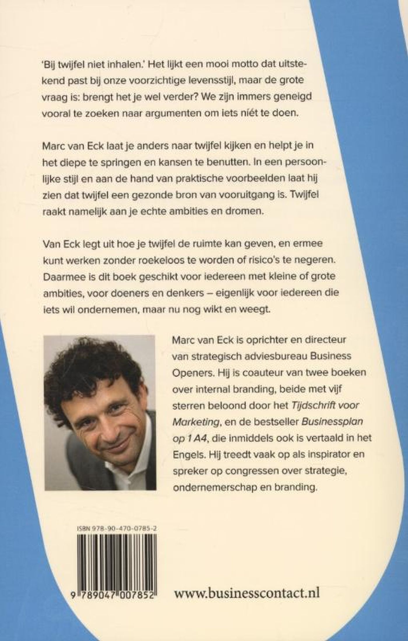 Achterkant van Bij twijfel doen