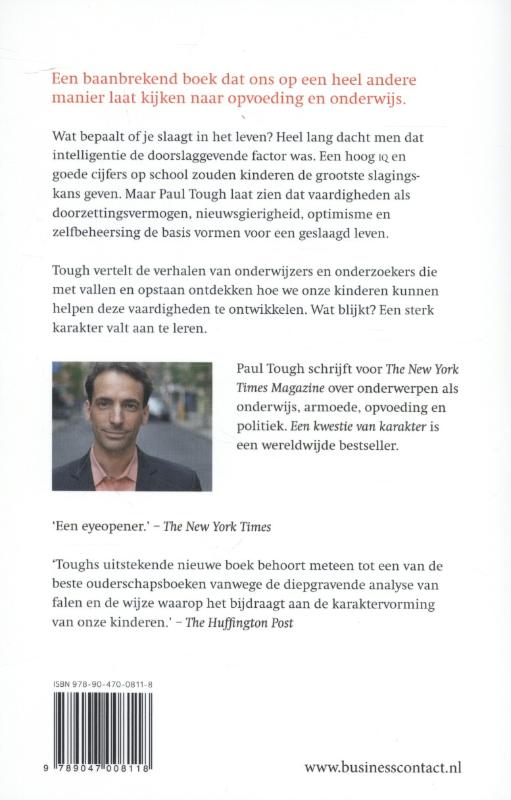 Achterkant van Een kwestie van karakter