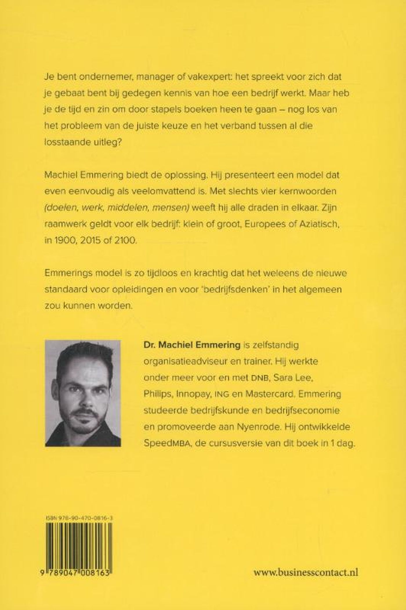 Achterkant van Het bedrijf