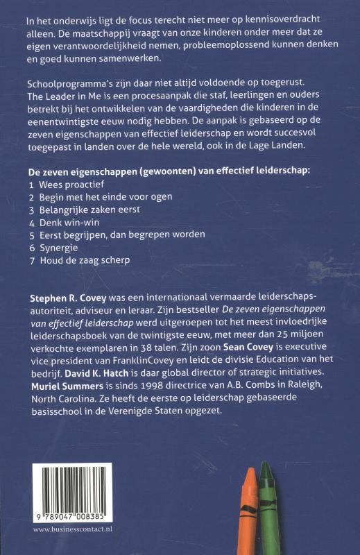 Achterkant van The leader in me