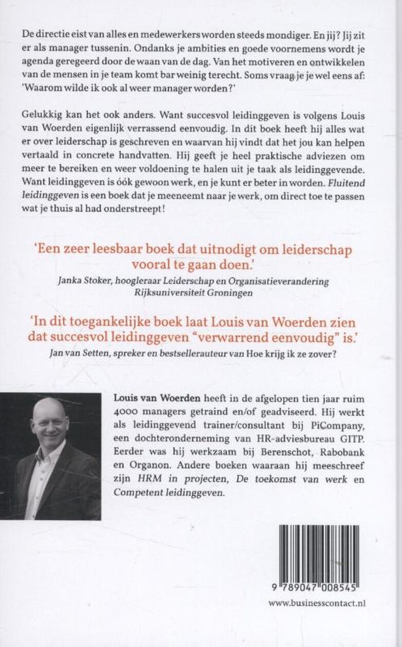 Achterkant van Fluitend leidinggeven