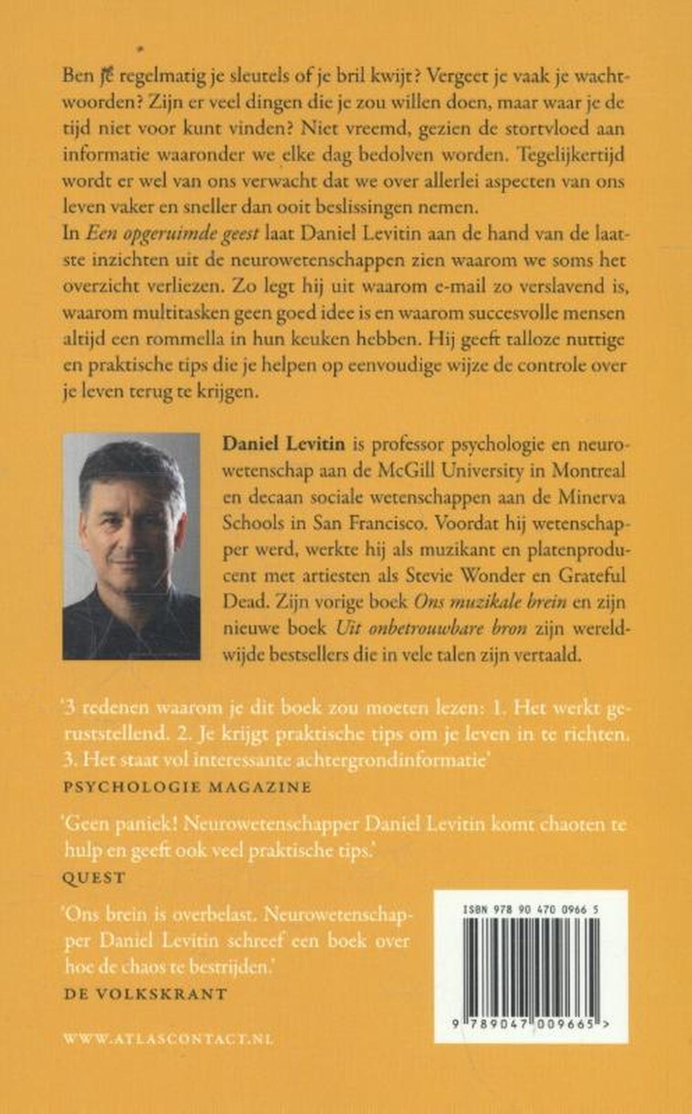 Achterkant van Een opgeruimde geest