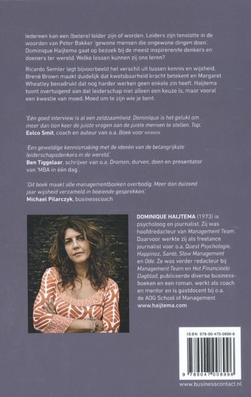 Achterkant van Leiderschap is een keuze