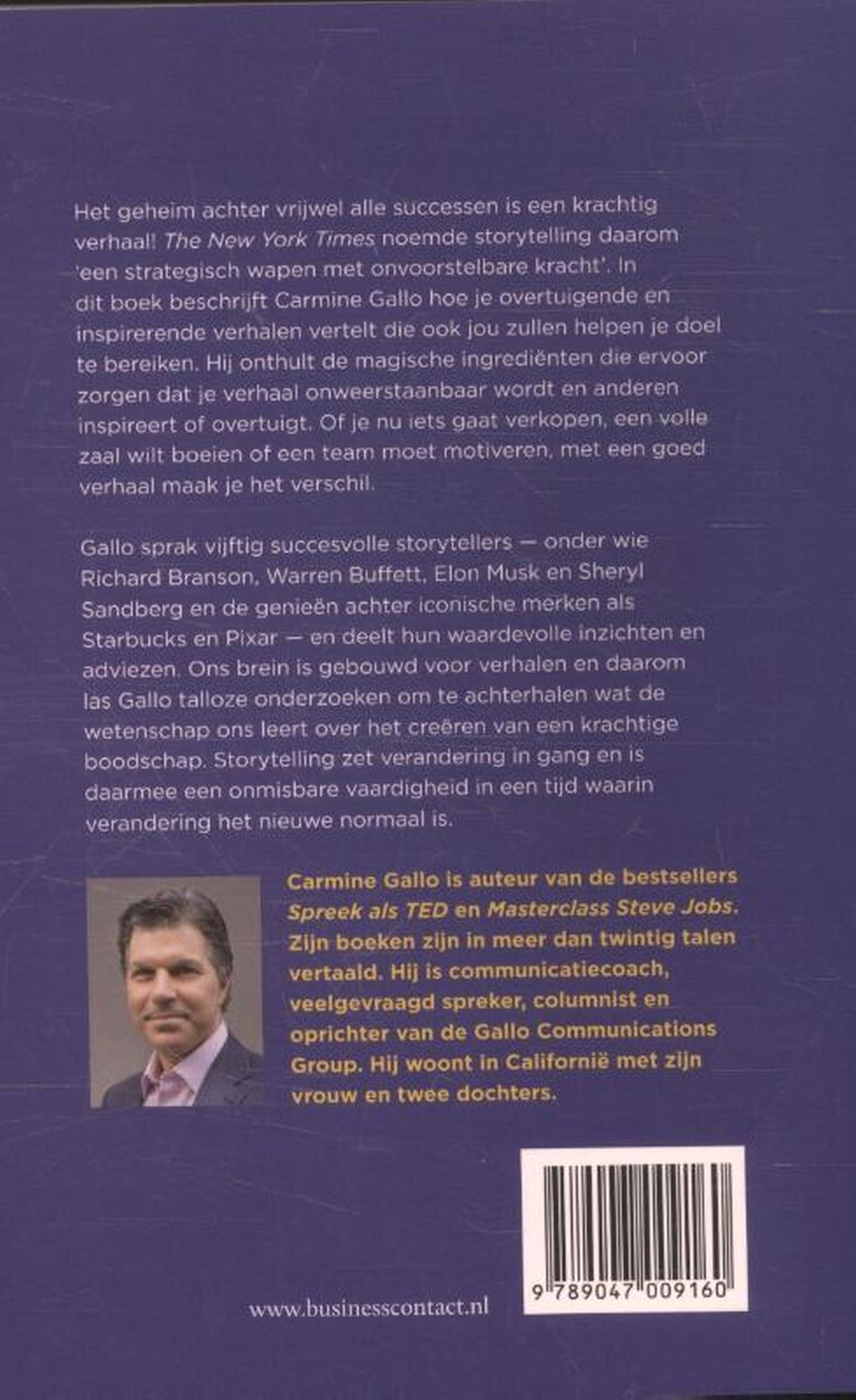 Achterkant van De kracht van storytelling