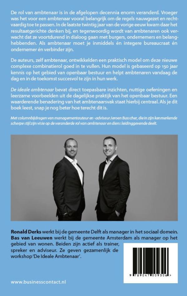 Achterkant van De ideale ambtenaar