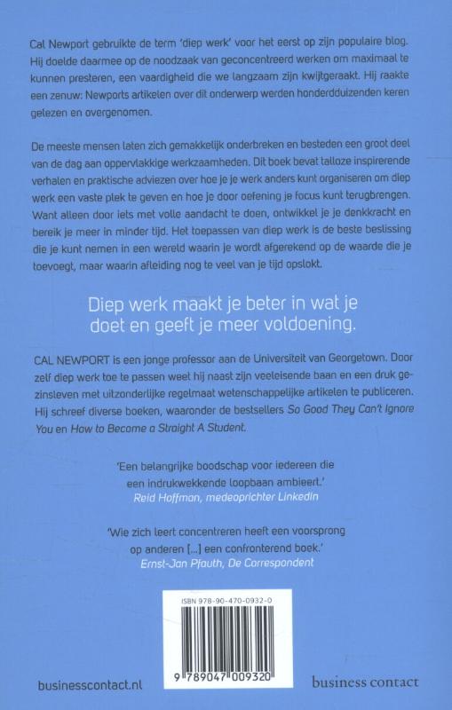 Achterkant van Diep Werk