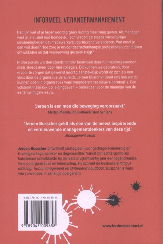Achterkant van Aanstekelijk veranderen