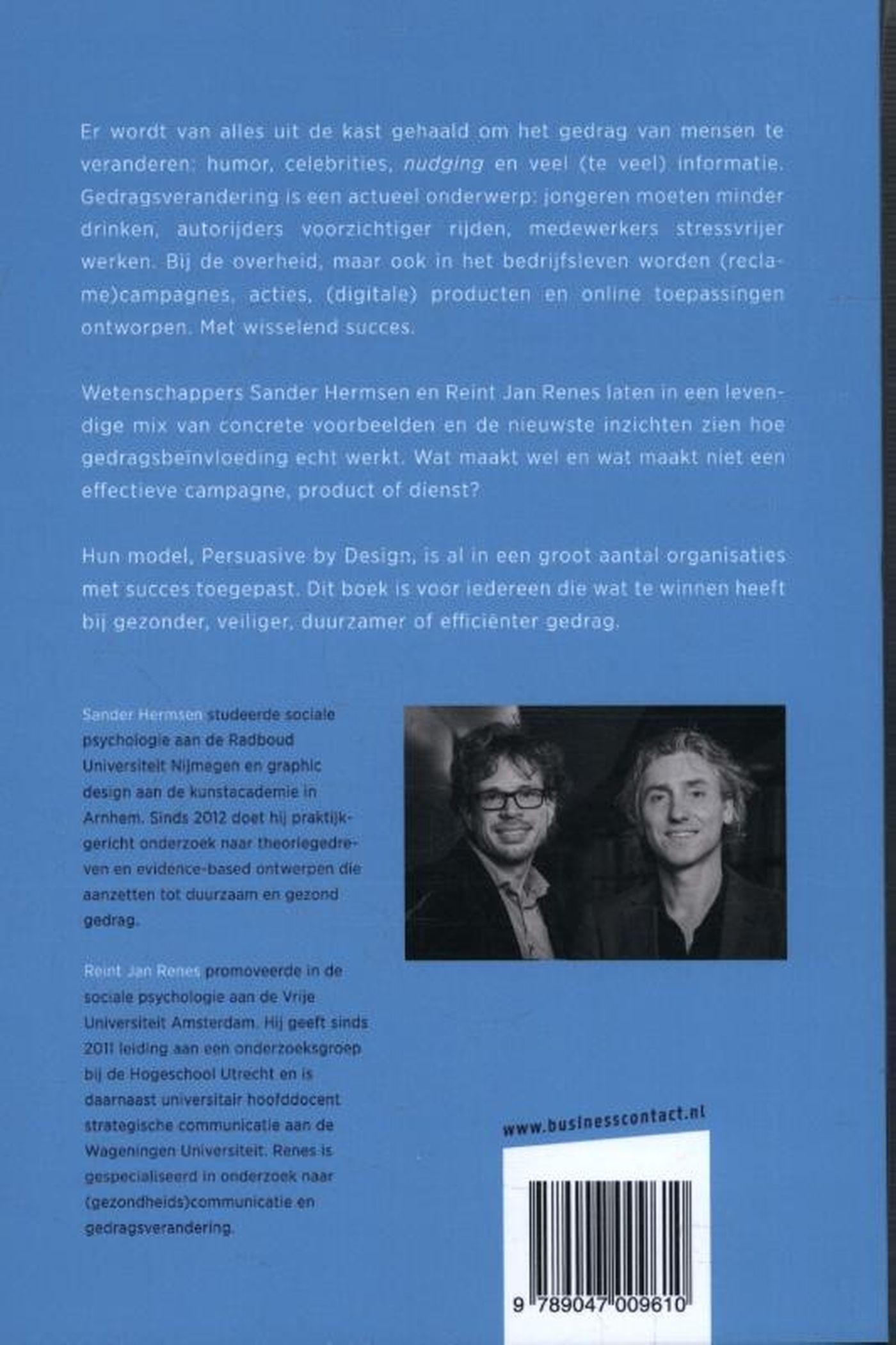 Achterkant van Draaiboek gedragsverandering