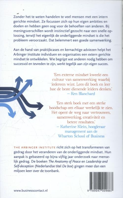 Achterkant van Externe mindset