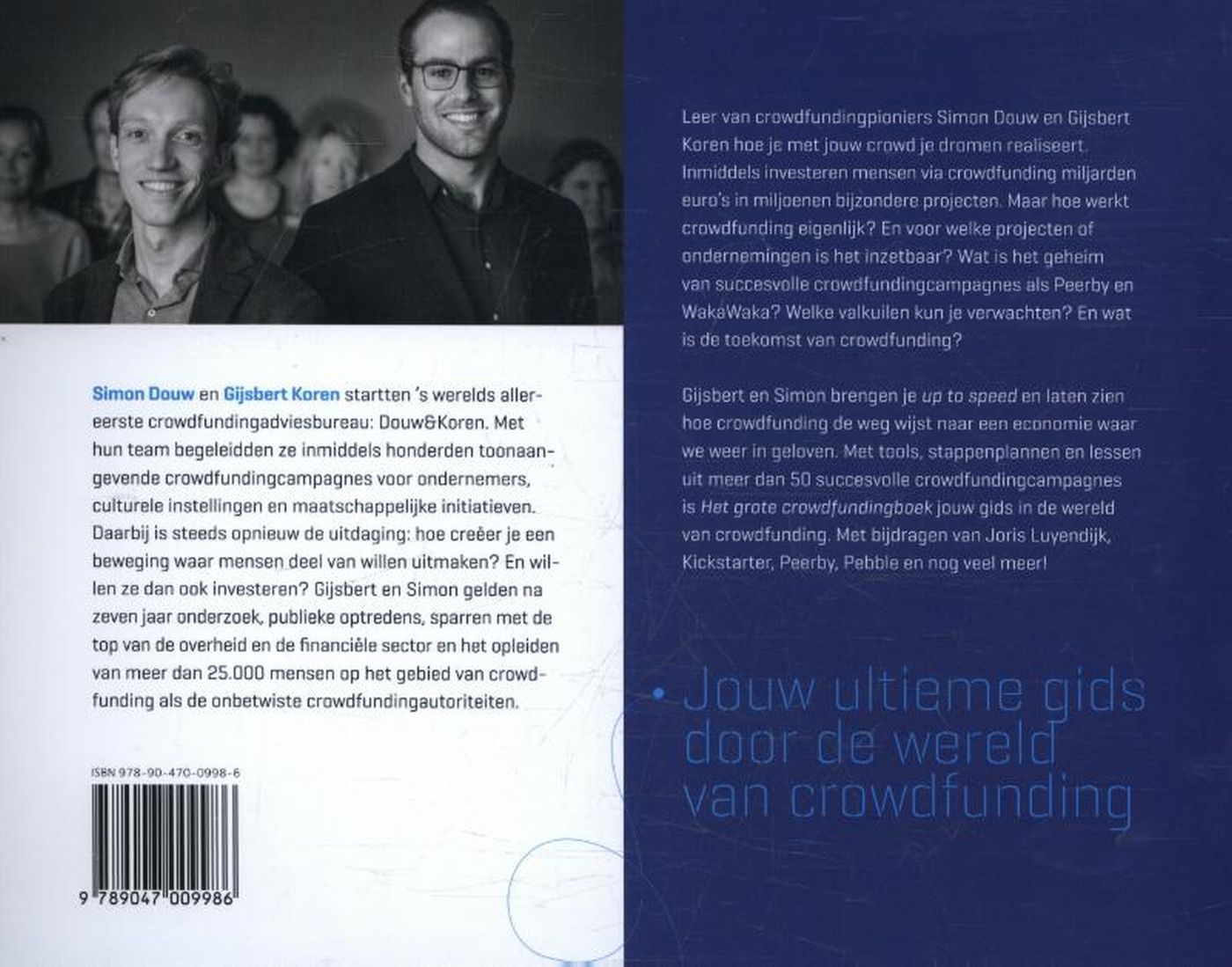 Achterkant van Het grote crowdfunding boek