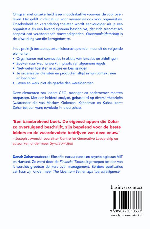 Achterkant van Quantum-leiderschap