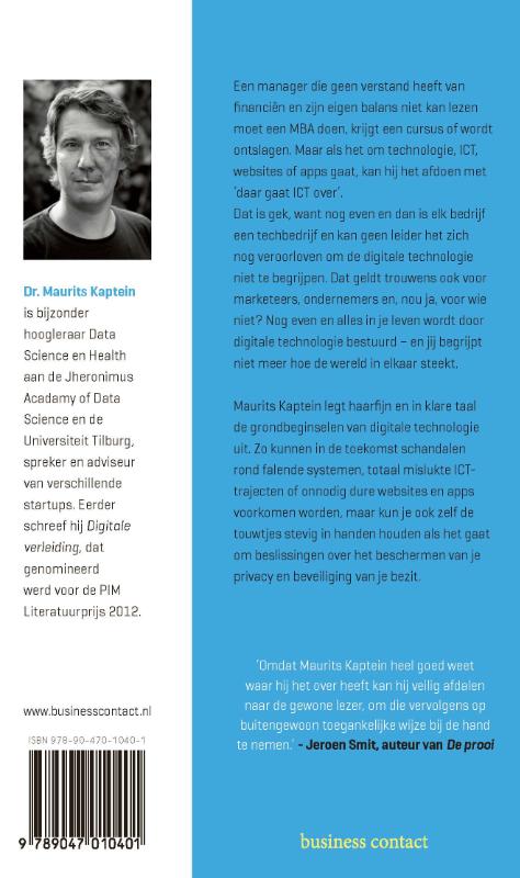Achterkant van Hallo wereld, hallo computer